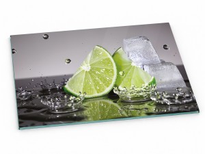 Szklana deska kuchenna do krojenia na prezent 60x20 cm Limonka 316c