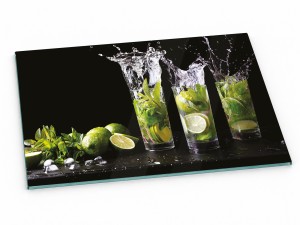 Szklana deska kuchenna do krojenia 60x30 cm Drinki z limonką 317d