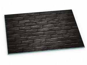 Szklana deska kuchenna do krojenia na prezent 60x30 cm Czarny mur 320d