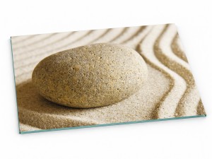 Szklana deska kuchenna do krojenia na prezent 60x30 cm Kamień i piasek 333d