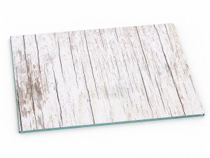 Szklana deska kuchenna do krojenia na prezent 60x20 cm Białe deski 350c