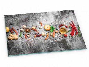 Szklana deska kuchenna do krojenia na prezent 30x20 cm Chilli 352a