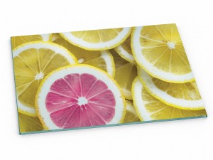 Szklana deska kuchenna do krojenia na prezent 40x30 cm Cytryna 354b