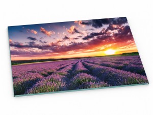 Szklana deska kuchenna do krojenia na prezent 60x20 cm Lawenda 372c