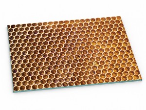 Szklana deska kuchenna do krojenia na prezent 30x20 cm Miód 380a