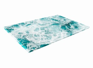 SZKLANA DESKA KUCHENNA 60x20 383c Ocean
