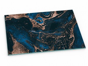 Szklana deska kuchenna do krojenia na prezent 60x20 cm Rozlana farba 394c