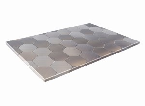 SZKLANA DESKA KUCHENNA 60x20 400c Stal