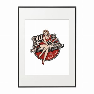 PLAKAT W RAMIE DUŻY - Pin-up
