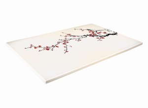 SZKLANA DESKA KUCHENNA 40x30 407b Wiśnia