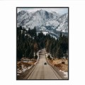 czarna rama 50x70cm i 70x100cm bez passe-partout