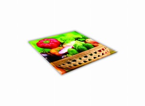 SZKLANA DESKA KUCHENNA 30x30 415f Warzywa