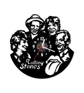 Zegar ścienny z płyty winylowej Rolling Stones 17.13