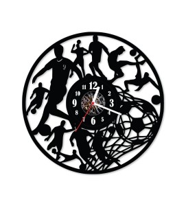 Zegar ścienny z płyty winylowej Piłka Nożna 48.13