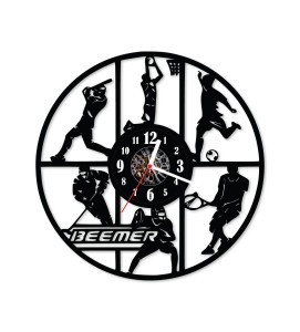 Zegar ścienny z płyty winylowej Sport 56.13
