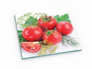 Szklana deska kuchenna do krojenia na prezent 30x30 cm Pomidory 425f