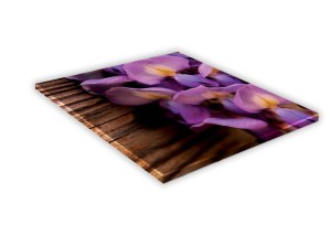 SZKLANA DESKA KUCHENNA 35x35 432g Orchidea fiolet