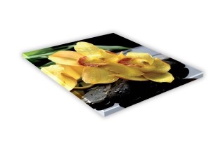 SZKLANA DESKA KUCHENNA 35x35 435g Żółta orchidea