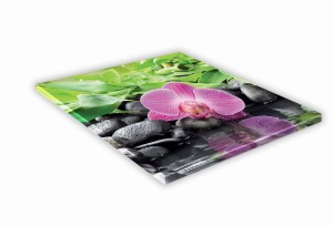 SZKLANA DESKA KUCHENNA 30x30 439f Orchidea kamyki