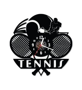 Zegar ścienny z płyty winylowejTenis 60.13