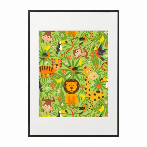 czarna rama 50x70cm i 70x100cm z passe-partout