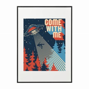 PLAKAT W RAMIE DUŻY - Ufo
