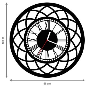 ZEGAR ŚCIENNY RETRO 58cm XXL 81.11