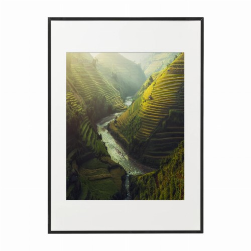 czarna rama 50x70cm i 70x100cm z passe-partout
