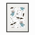 czarna rama 30x40cm i 40x50cm z passe-partout