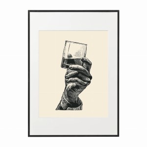 PLAKAT W RAMIE DUŻY - Whisky