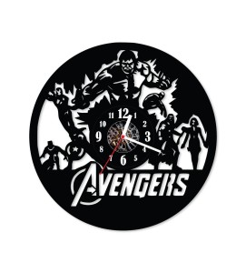 Zegar ścienny z płyty winylowej Avengers 129.13