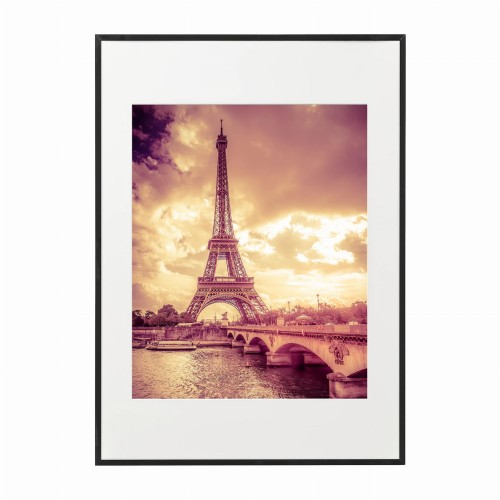 czarna rama 50x70cm i 70x100cm z passe-partout