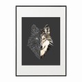 czarna rama 50x70cm i 70x100cm z passe-partout