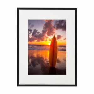 PLAKAT W RAMIE MAŁY - Zachód słońca na plaży
