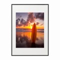 czarna rama 50x70cm i 70x100cm z passe-partout