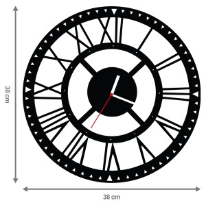 ZEGAR ŚCIENNY RETRO 38cm M 119.10