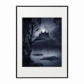 czarna rama 50x70cm i 70x100cm z passe-partout