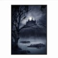 czarna rama 50x70cm i 70x100cm bez passe-partout