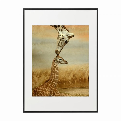 czarna rama 50x70cm i 70x100cm z passe-partout