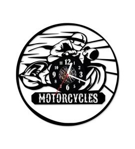 Zegar ścienny z płyty winylowej 215.13 Motorcycles