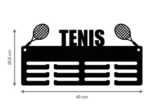 Wieszak na medale TENIS 40cm 13.2