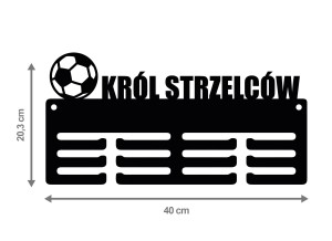 Wieszak na medale KRÓL STRZELCÓW 40cm 23.2