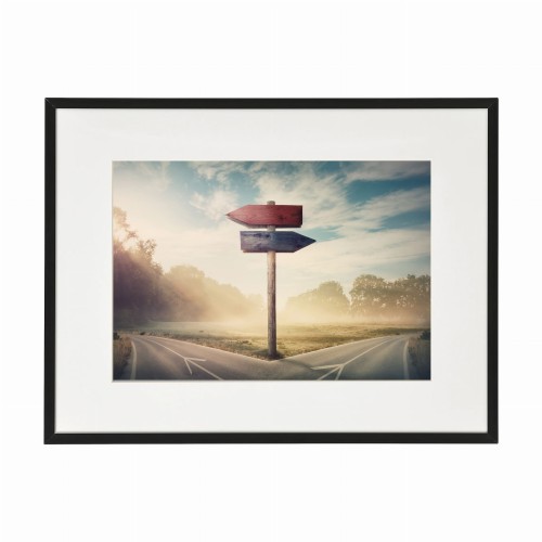 czarna rama 40x30cm i 50x40cm z passe-partout