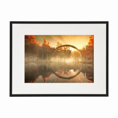 czarna rama 40x30cm i 50x40cm z passe-partout