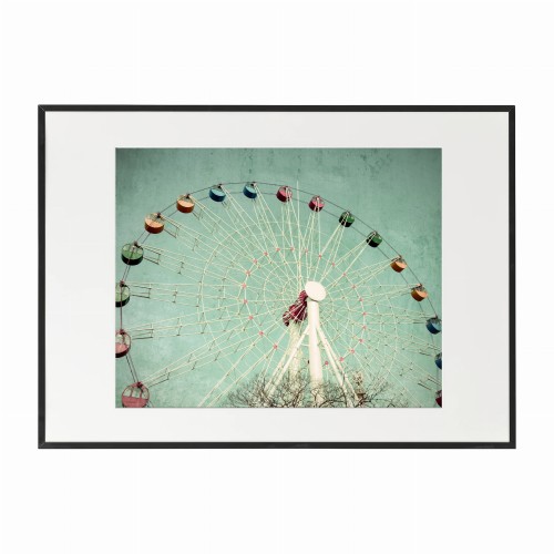 czarna rama 70x50cm i 100x70cm z passe-partout