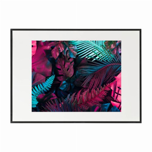 czarna rama 70x50cm i 100x70cm z passe-partout