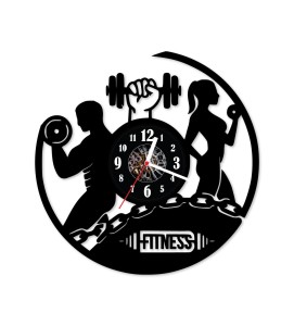 Zegar ścienny z płyty winylowej 258.13 Fitness