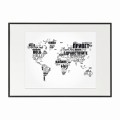 czarna rama 70x50cm i 100x70cm z passe-partout