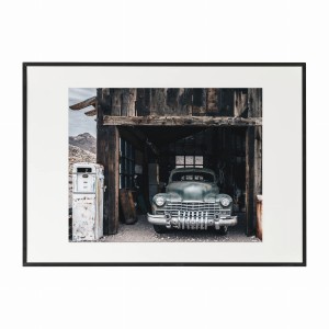 PLAKAT W RAMIE DUŻY - Retro samochód