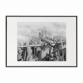 czarna rama 70x50cm i 100x70cm z passe-partout
